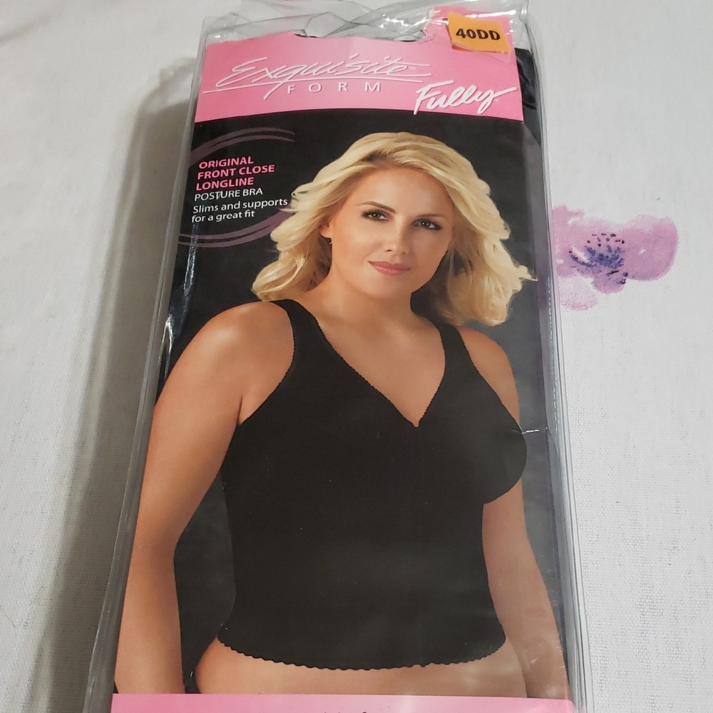 Exquisite Form Fully, Women's Black Posture Bra, New